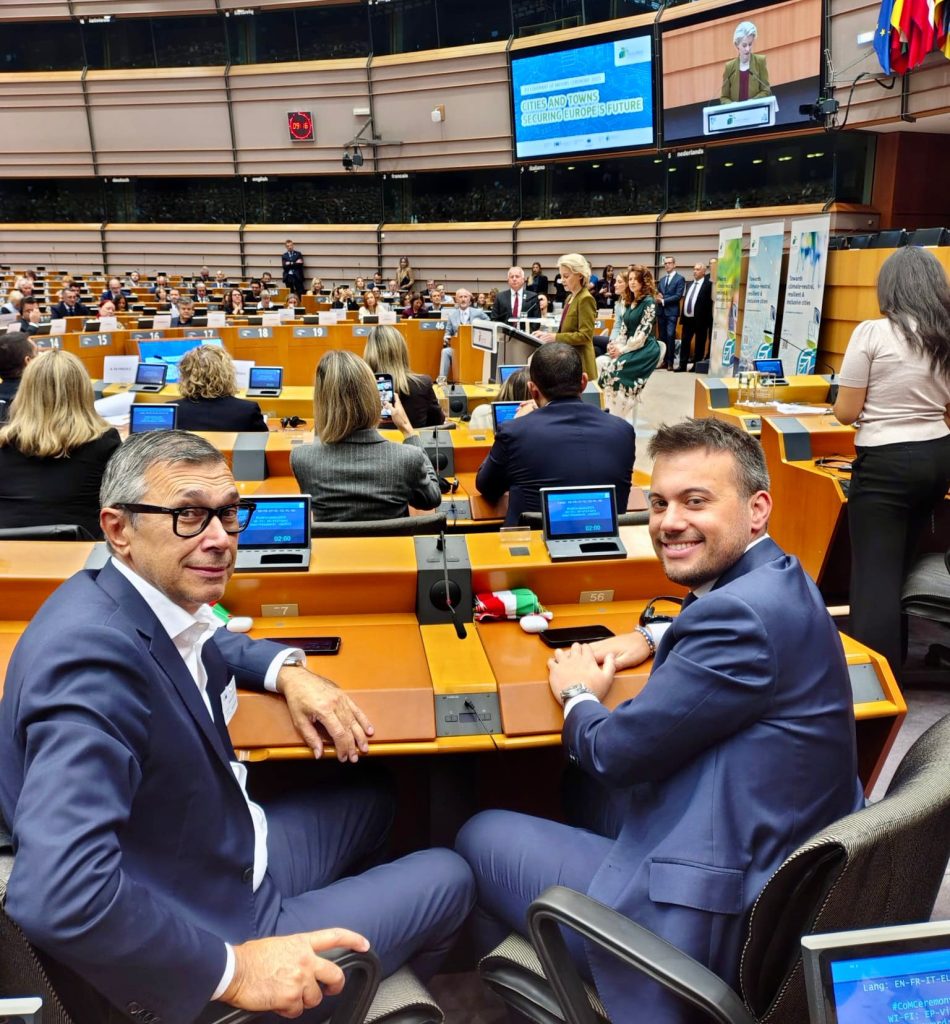 alcune immagini dei sindaci a Bruxelles